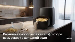 Хрустящая картошка в аэрогриле как во фритюре после замачивания в холодной воде