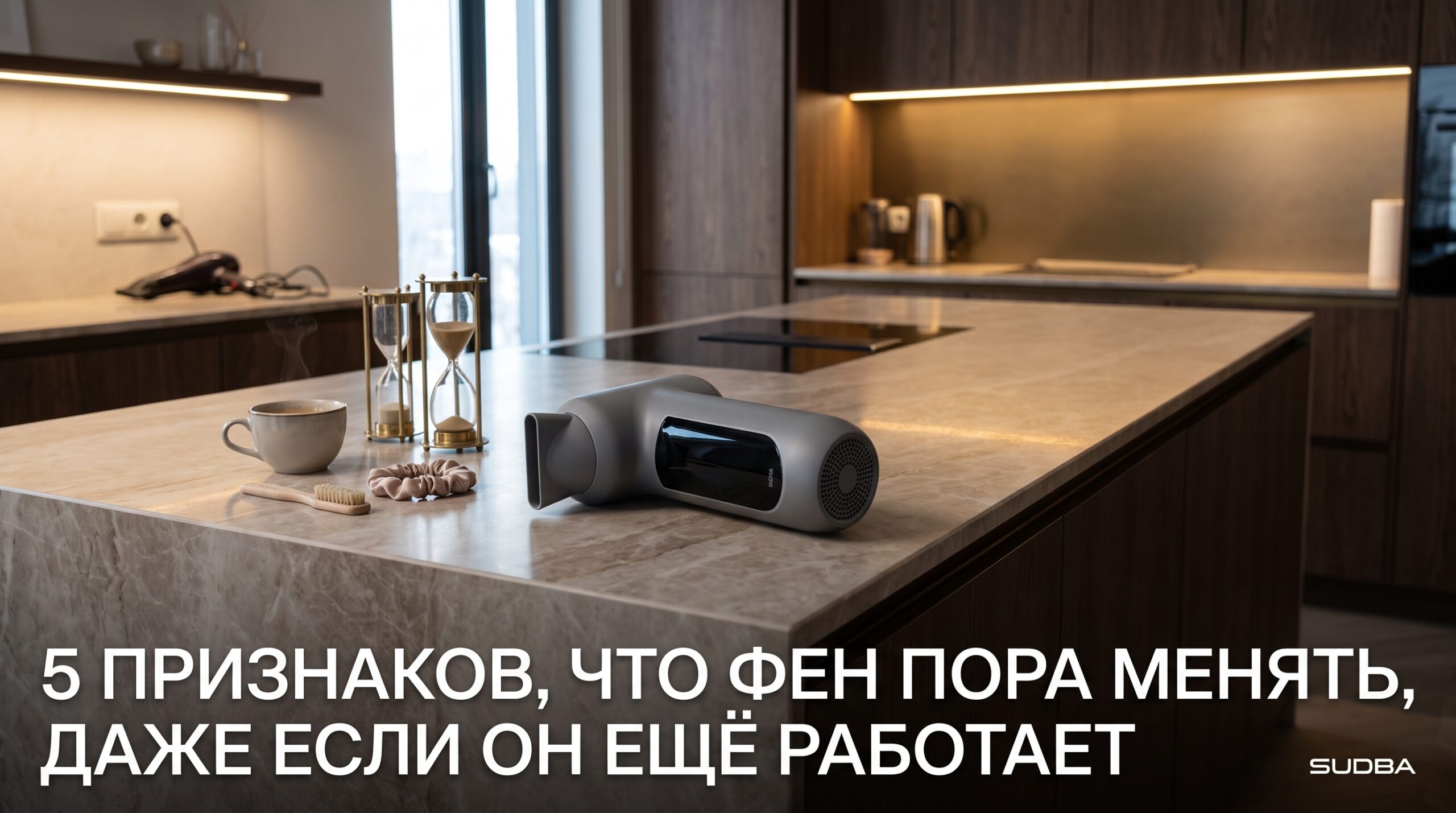 Фен для волос, который пора заменить несмотря на работоспособность