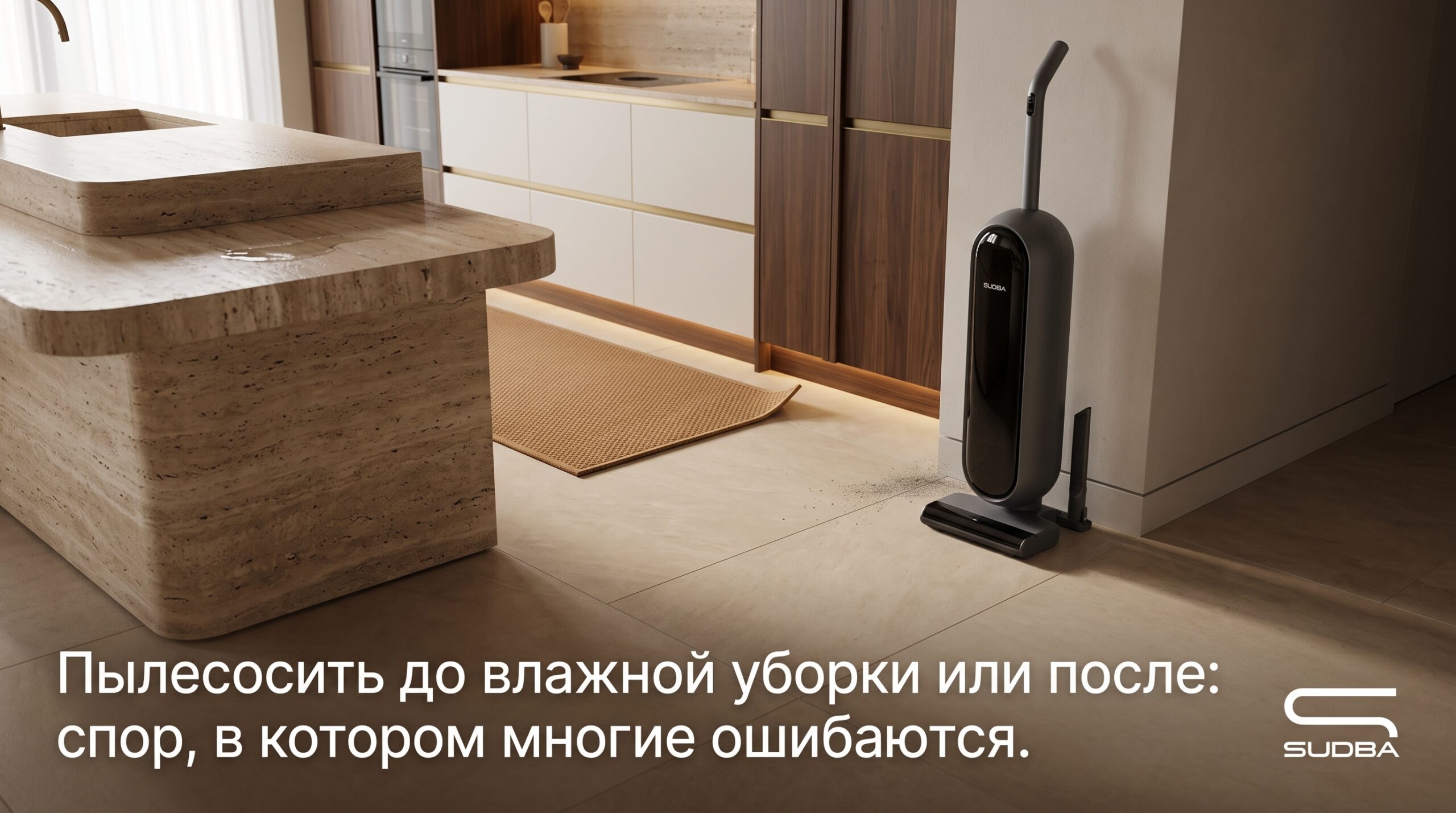 Пылесос и влажная уборка пола в квартире