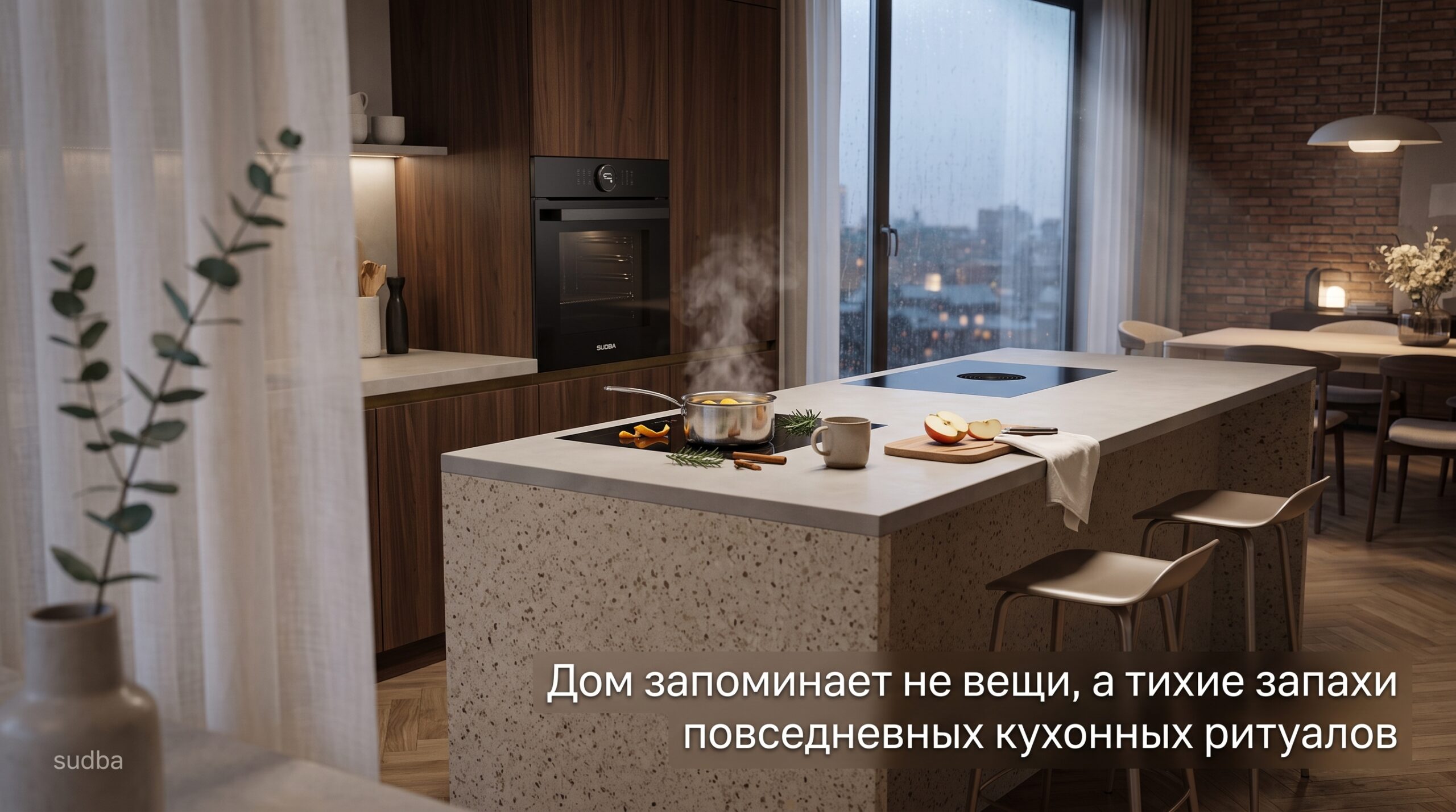 Дом пахнет по-разному в зависимости от того, что стоит на кухне